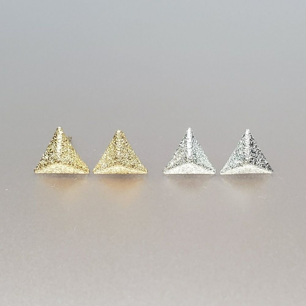 Triangular Pyramid Earrings - 1 Pair